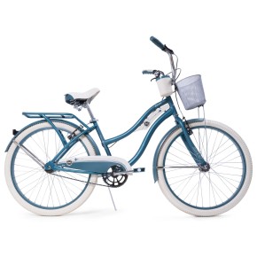 Bicicletta da Ragazza Donna Ruota 26 Pollici Blu Passeggi
