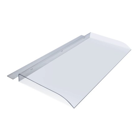 Pensilina 120x44.5 cm in Policarbonato Compatto Trasparente Antipioggia