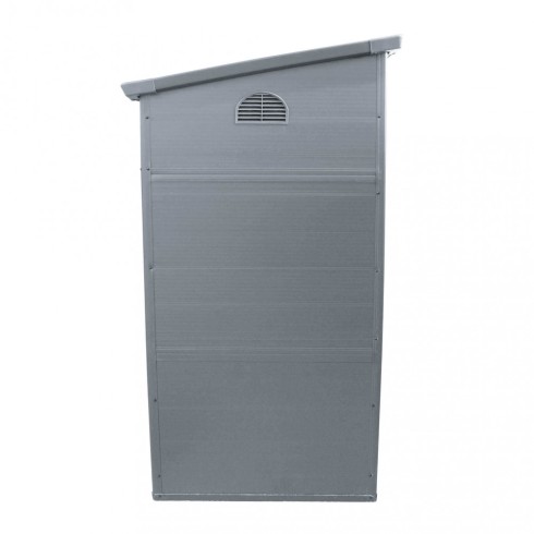 Casetta in Plastica Resina Grigio con Finestra 191x111x194 cm
