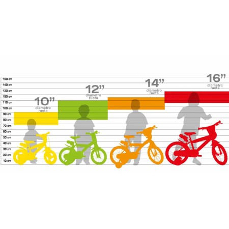 Bicicletta da Bambino 16 Pollici Hot Wheels Ruota 4 5 6 7 anni