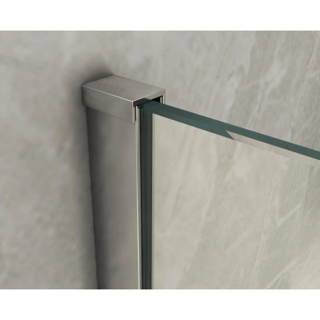 Box Doccia Sopravasca Anta Pieghevole Vetro 6mm 85+40 cm