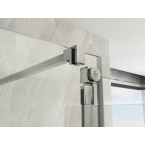 Box Doccia Sopravasca Anta Fissa Pieghevole Vetro 6mm 70x85+40 cm 2