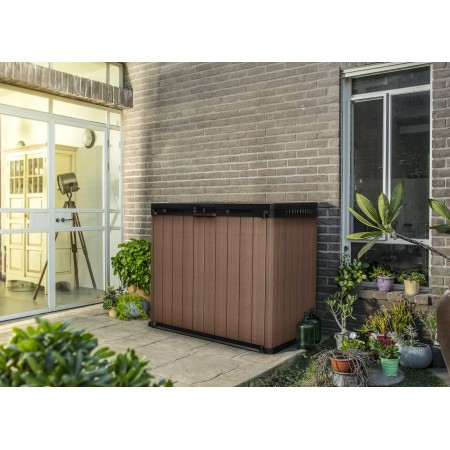 Baule Porta Attrezzi Keter in Resina da Esterno 1150 L Marrone Impermeabile