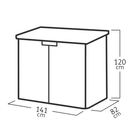Baule Porta Attrezzi Keter in Resina da Esterno 1150 L Marrone Impermeabile