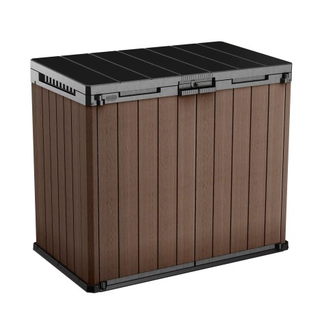 Baule Porta Attrezzi Keter in Resina da Esterno 1150 L Marrone Impermeabile