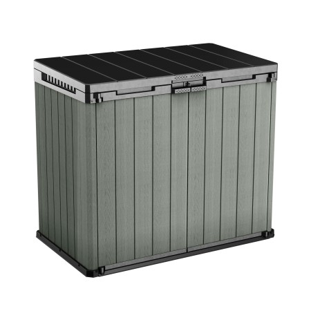 Baule Porta Attrezzi Keter in Resina 1150 L Verde da Giardino Impermeabile
