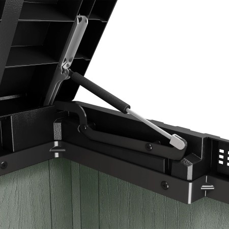 Baule Porta Attrezzi Keter in Resina 1150 L Verde da Giardino Impermeabile