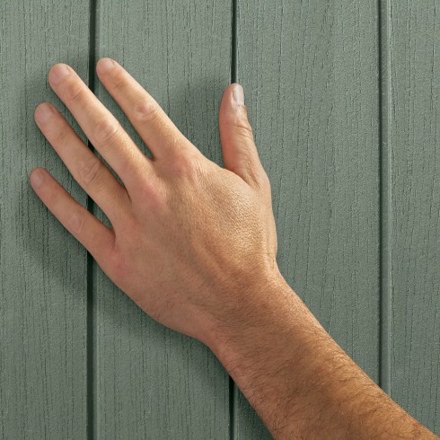 Baule Keter Resina da Esterno 454 L Lucchettabile Effetto Legno Verde