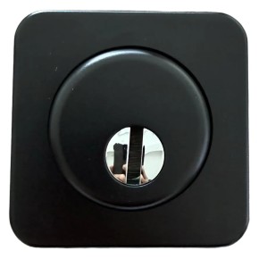 Kit Maniglia Porta Blindata Nero con Accessori Quadri Completo 2