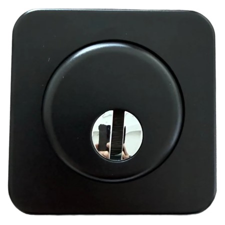 Kit Maniglia Porta Blindata Nero con Accessori Quadri Completo