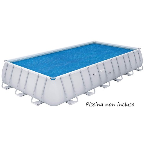 Telo Termico Copri Piscina 732x366 Parasole Rettangolare Fuori Terra Copertura
