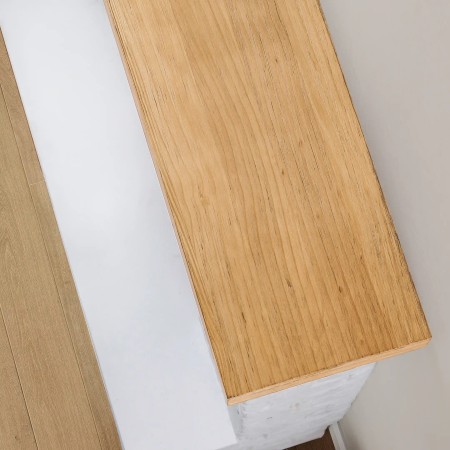 Caminetto Elettrico a Led Tagu Rolf Effetto Cemento Bianco