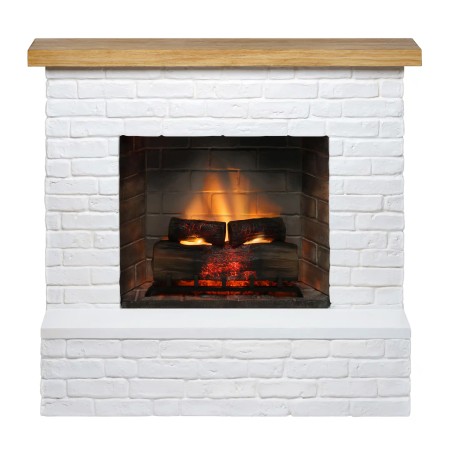 Camino Elettrico Tagu Rolf PowerFlame2 1600w Cemento Bianco