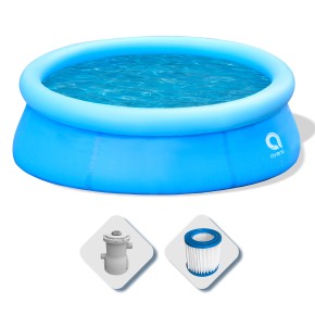 Piscina Tonda 360 cm Fuori Terra con Pompa Filtro h76 cm