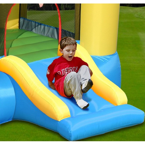 Gioco Gonfiabile per Bambini Salterello con Scivolo Castello Gonfiatore Aria