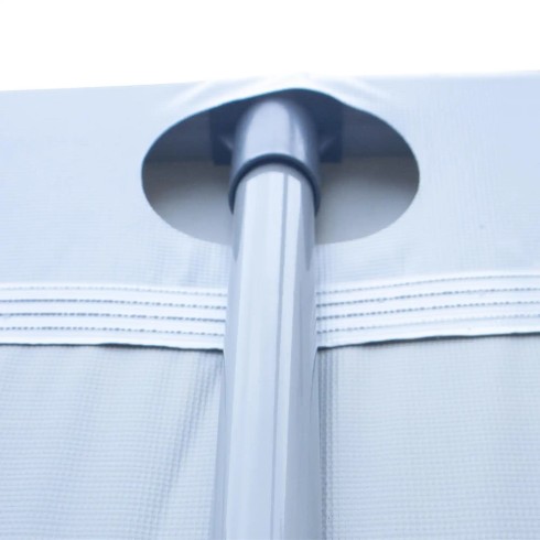 Piscina Rettangolare 549X305X122 cm Con Pompa Scaletta e Telo