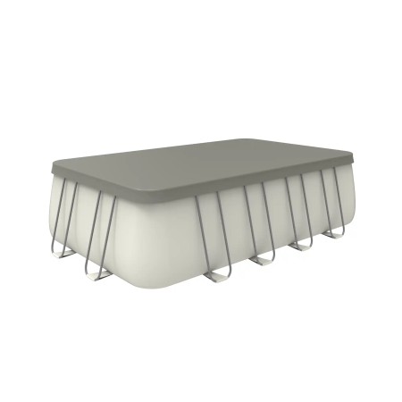 Piscina Rettangolare 549X305X122 cm Con Pompa Scaletta e Telo