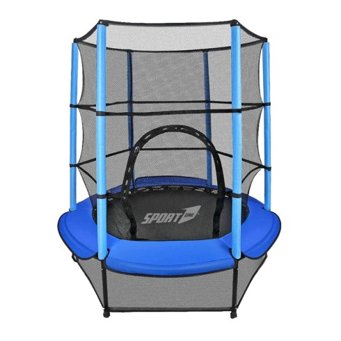 Tappeto Elastico Diametro 140 cm Bambini Rete Sicurezza Trampolino Gioco Esterno