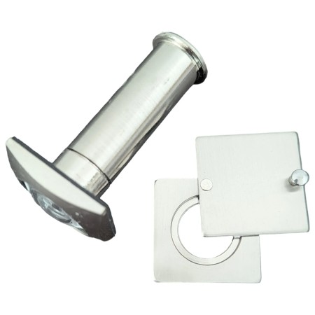 Maniglia Porta Blindata Kit Accessori Quadrato con Pomo Esterno
