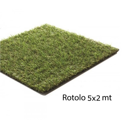 Tappeto Rotolo 5x2 Metri di Manto Erboso 35 mm Prato di Erba Sintetica