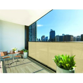 Telo Frangivista Beige per Balcone Resistente e Anti Strappo da Terrazzo 2
