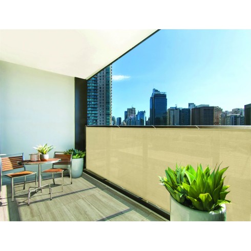 Telo Frangivista Beige per Balcone Resistente e Anti Strappo da Terrazzo