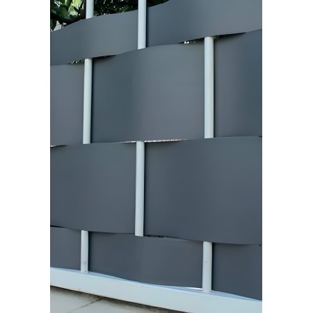 Frangivista PVC 19 cm x 35 m grigio per Recinzione
