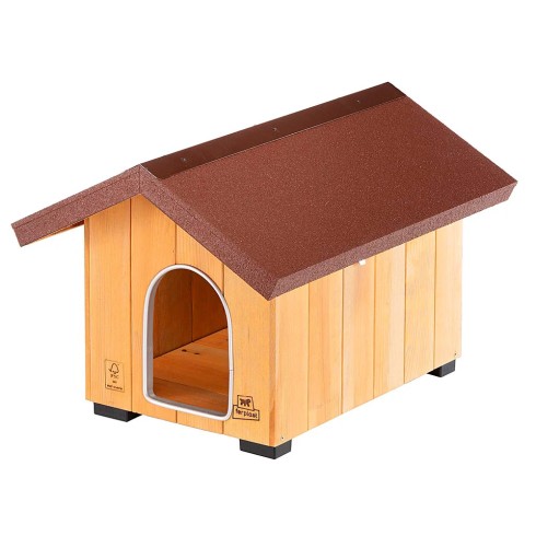 Cuccia per Cani mini 47x61x44 cm in legno per esterni