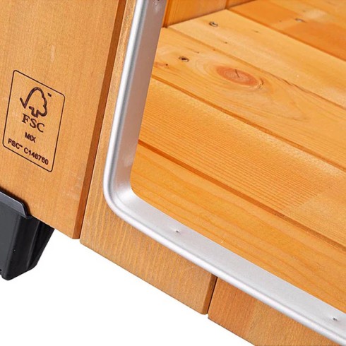 Cuccia per Cani Piccola 60,5x73,5x54,5 cm in legno da Esterno