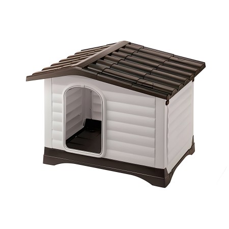 Cuccia per Cani 73x59x53 cm per esterni con parete apribile