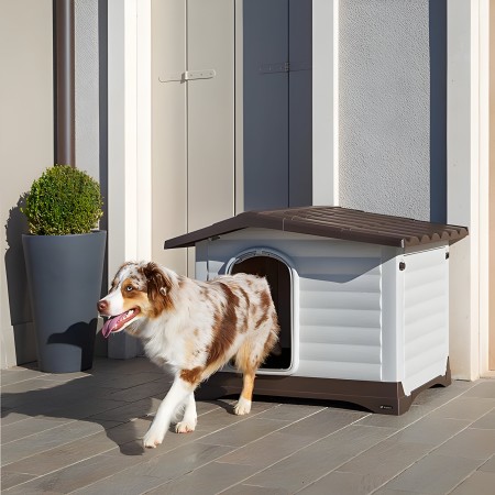 Cuccia per Cani 88x72x65 cm con pannello laterale ribaltabile