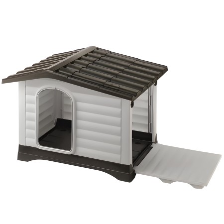 Cuccia per Cani grande 111x84x79 cm con parete ribaltabile