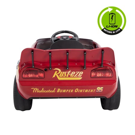 Macchina Elettrica Cars Saetta McQueen Disney Auto a Batteria Litio