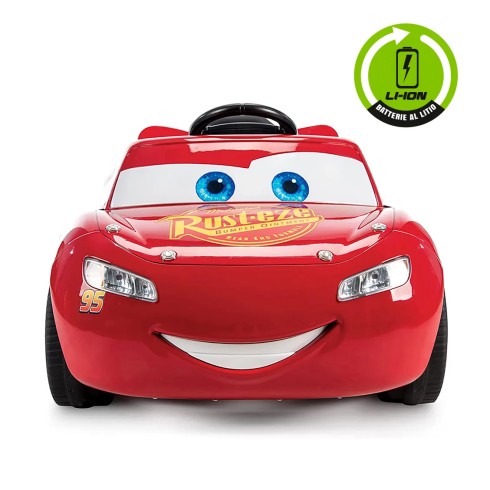 Macchina Elettrica Cars Saetta McQueen Disney Auto a Batteria Litio