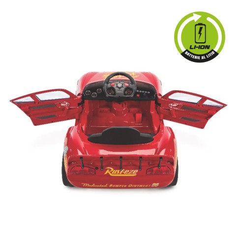 Macchina Elettrica Cars Saetta McQueen Disney Auto a Batteria Litio