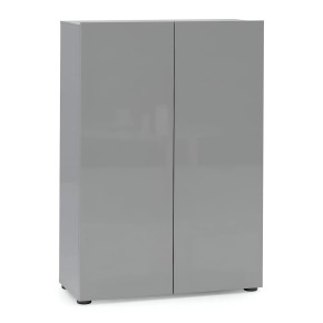Scarpiera 2 Ante 80x34x114 cm Grigia Salvaspazio