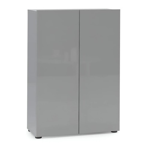 Scarpiera 2 Ante 80x34x114 cm Grigia Salvaspazio