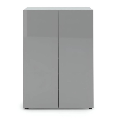 Scarpiera 2 Ante 80x34x114 cm Grigia Salvaspazio