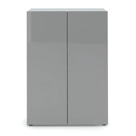Scarpiera 2 Ante 80x34x114 cm Grigia Salvaspazio