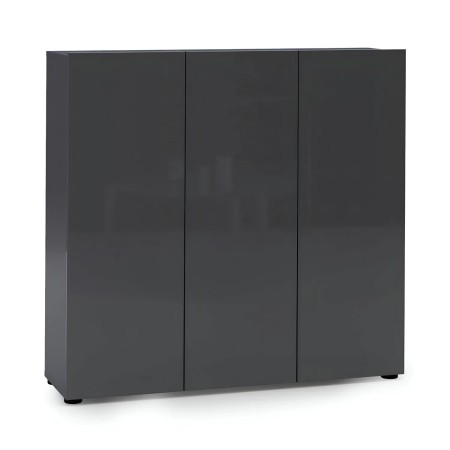 Scarpiera 3 Ante 120x34x115 cm Antracite Moderna