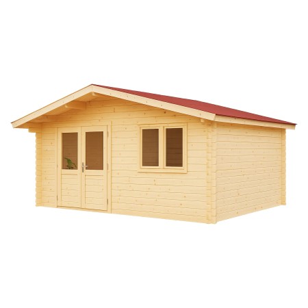 Casetta da Giardino 44 mm in Legno 6x6 infissi con doppio vetro