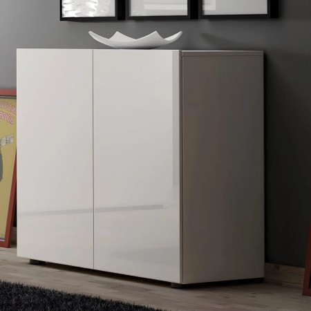 Mobile Madia 90x38x79 cm con 2 Ante e Ripiano