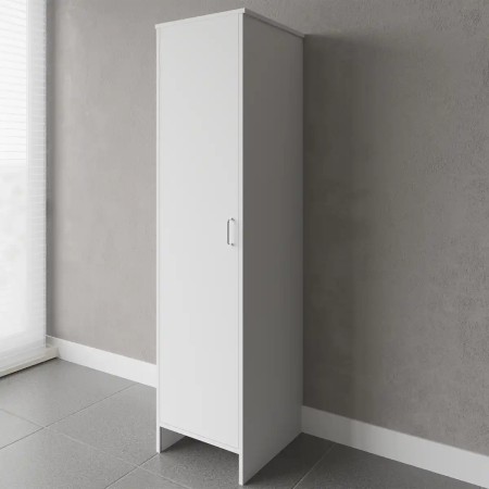 Mobile Bagno a Colonna in PVC Bianco 46,5x49x182 cm Lavanderia