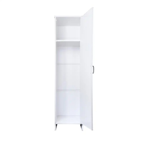 Mobile Bagno a Colonna in PVC Bianco 46,5x49x182 cm Lavanderia