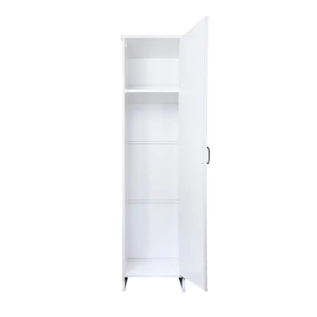 Mobile Bagno a Colonna in PVC Bianco 46,5x49x182 cm Lavanderia