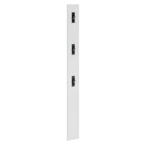 Appendiabiti da Parete Bianco 16x2x65 cm con Ganci in Ferro