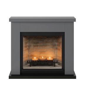 Camino da Arredo a Candele TAGU ZenFlame Frode Grigio