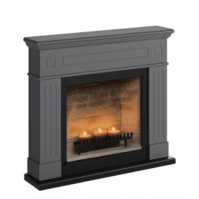Camino da Arredo a Candele TAGU ZenFlame Larsen Grigio 2