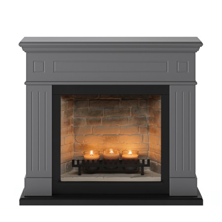 Camino da Arredo a Candele TAGU ZenFlame Larsen Grigio