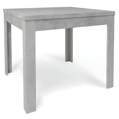 Tavolo Allungabile 90x90 cm Finitura Cemento